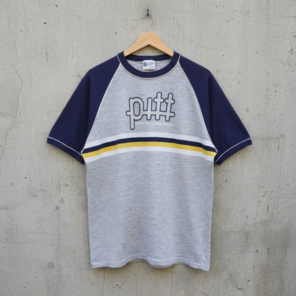 Sportswear By Famous Pitt Panthers Size L Raglan Ringer T-Shirt